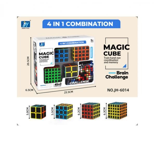 Original JiehuiToys® MAGIC CUBE - 4in1 Würfel Set (A38) NEUWARE