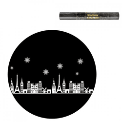 SENZA City Window Sticker, White