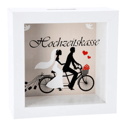 Spardose Hochzeitskasse, ca.14,5cm