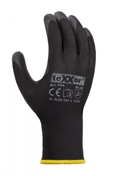 teXXor® Polyester-Strickhandschuhe POLYURETHAN BESCHICHTET