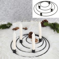 Black Advent Wreath Rings, 30 cm B