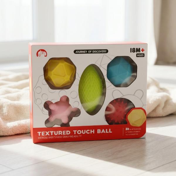 Babyspielzeug, 5-teiliges Set, Silikon-Greifbälle