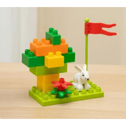 Rabbit Building Blocks - 18-piece set - Creativity