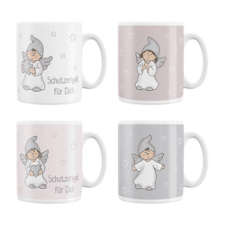 Guardian Angel Mug, 4/set, 300 ml, 9.5 cm H