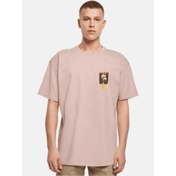 bequemes Merchcode Herren T-Shirt Oversize 240 g/m² mit Baumwolle Alt-Rosa