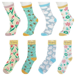 Damen Socken Happy 4/s