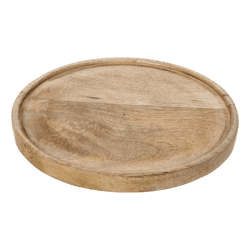 Decorative Plate, Mango, approx. 25 x 2.5 cm 