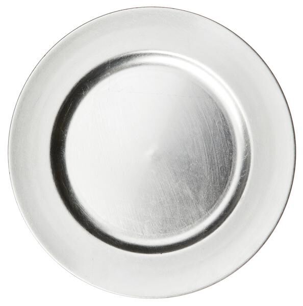 Dekoteller, silber, ca. 33 cmD
