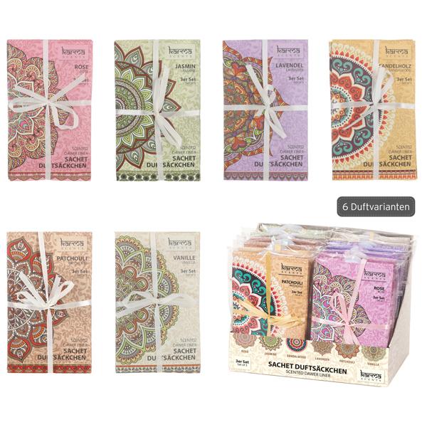 Dufts&auml;ckchen, Sachet, KARMA, 3er Set, 6/s
