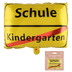 Folienballon, Schule, ca. 53x42cm