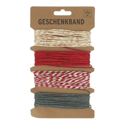 Striped gift ribbon, 4 m
