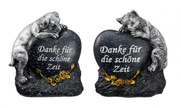 Grabdeko f. Haustiere, 2/s, schwarz, ca. 14 cmH