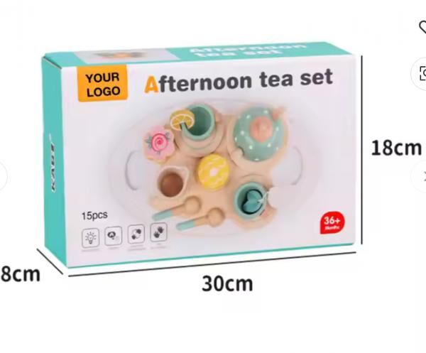 Kinder Tee-Service aus Holz - 15-teilig