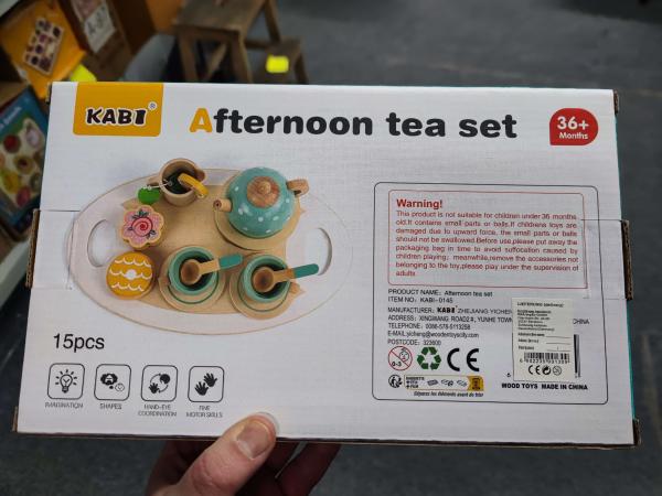 Kinder Tee-Service aus Holz - 15-teilig