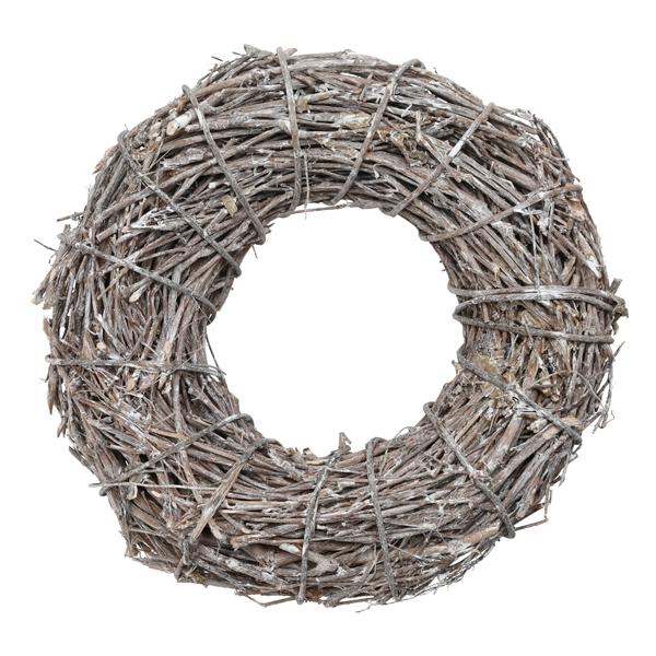 Kranz &Auml;ste, Antik wei&szlig;, S, ca.25cmD