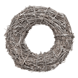 Kranz Äste, Antik weiß, S, ca.25cmD