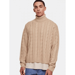 lässiges Urban Classics Herren Sweatshirt Oversize 3 g/m² Beige