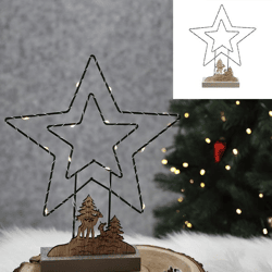 LED stand-up star, large, 27cmH