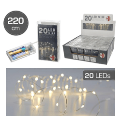 Lichterkette Mikro, 20 LED, TIMER , 200cm