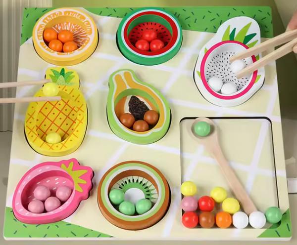 Montessori Holz Obst-Sortierspiel