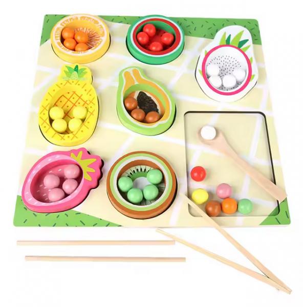 Montessori Holz Obst-Sortierspiel