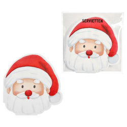 Servietten, Silhouette, Santa, 12er Pack