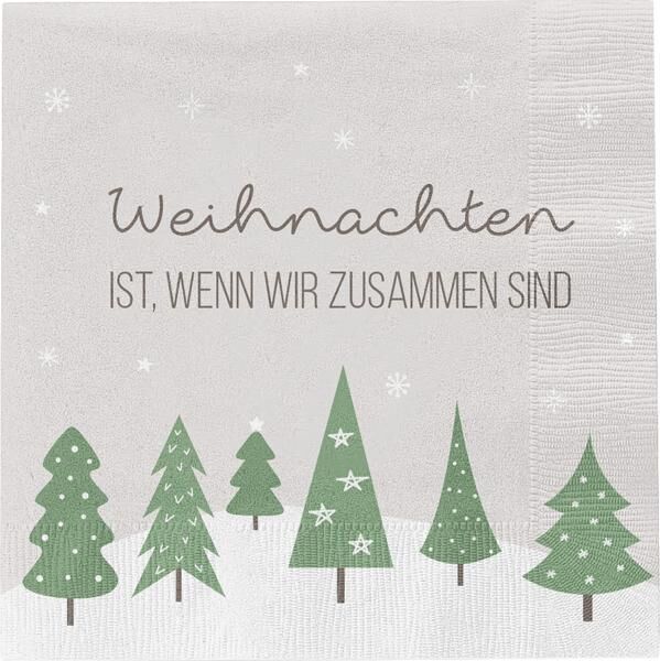 Servietten Weihnachten ist.., 20er Pack