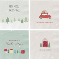 Servietten, XMAS, 4/s, 20er Pack