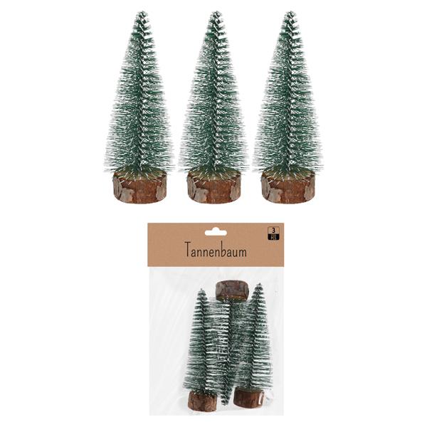 Tannenbaum, 3er Set, ca. 10cmH