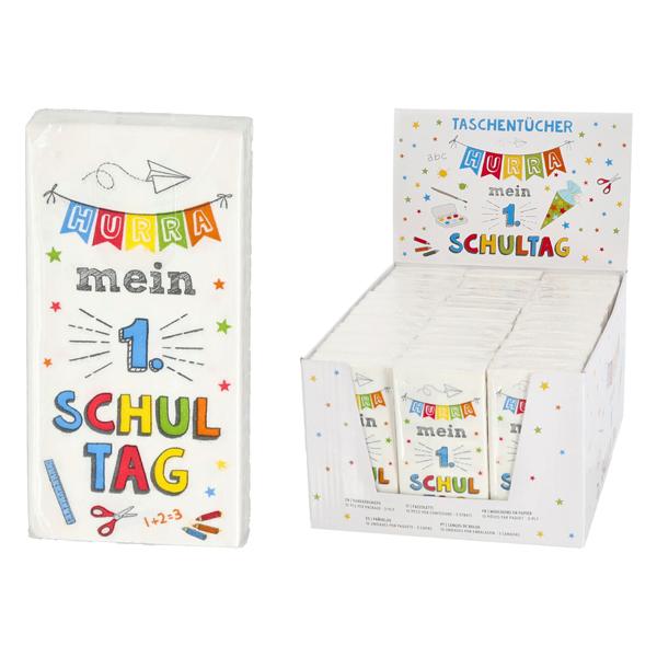 Taschent&uuml;cher Hurra Schule, 10er-Pack