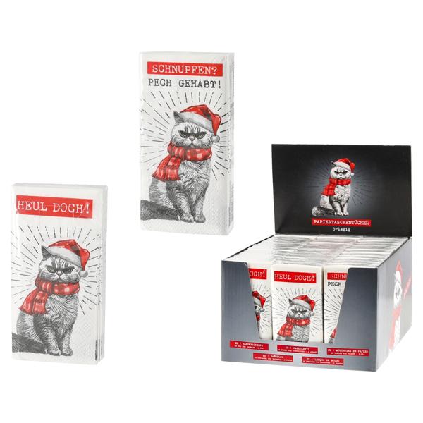 Taschent&uuml;cher XMAS CAT, 10er-Pack