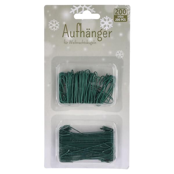 Weihnachtskugel-Aufh&auml;nger, 200er, gr&uuml;n