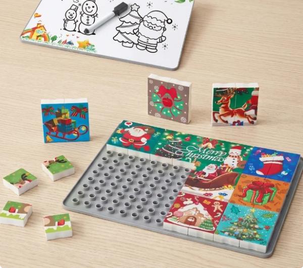 Weihnachtspuzzle Baustein | Kinderspielzeug