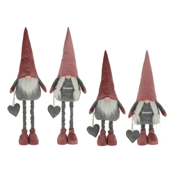 Udo the Elf, telescoping legs, PINK, 2/s, max. approx. 80 cm H