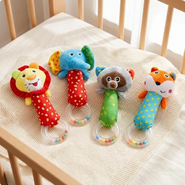 Baby Rassel - Greiflinge mit Kugeln