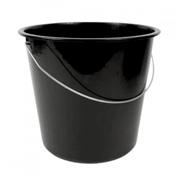 Bucket 10 liter black