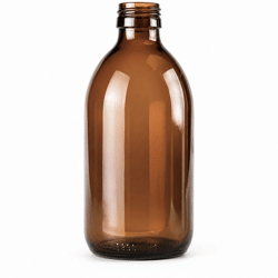 Bottle of glass dark brown 300 ml