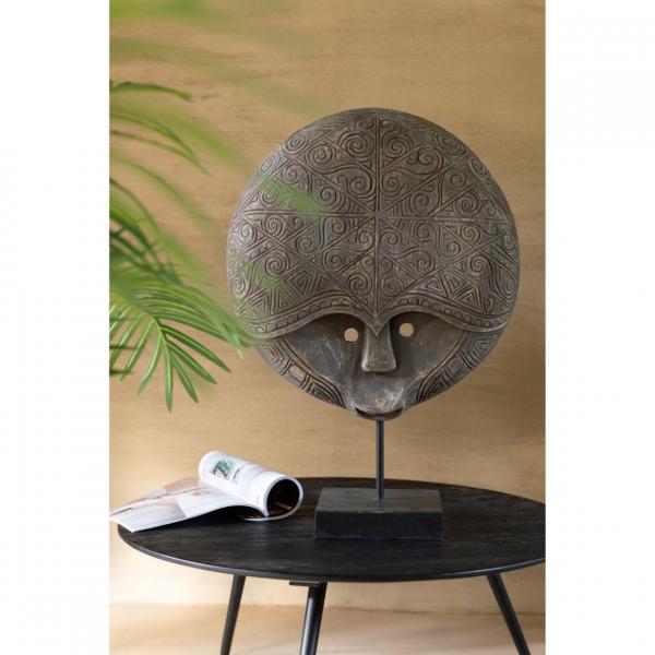 J-Line Julien Wood Sculpture Mask, 65 cm