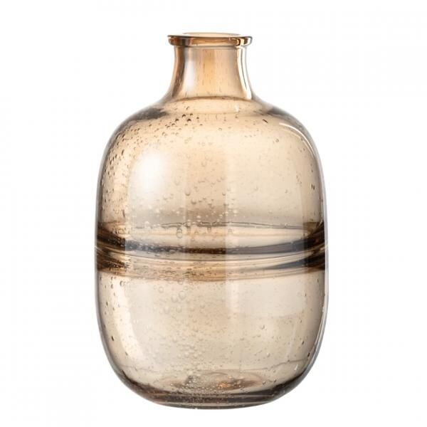 J-Line-Vase, geriffelt, braun, 29 cm