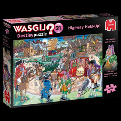 Jumbo Spiele 19180 - Wasgij Destiny 21 - Autobahn-Überfall! - 1000 Teile Puzzle