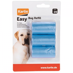 Karlie Hundekotbeutel „Easy Bag“, blau, 3 x 20 Stück