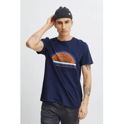 klassisches BLEND Herren T-Shirt mit Rundhals Shirt 20715022-194024 Blau