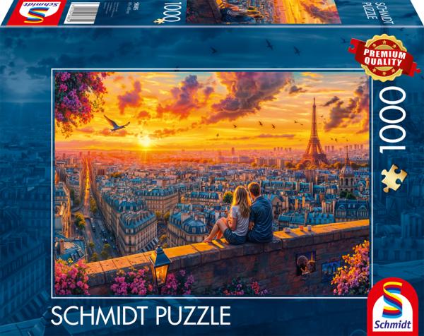 Pariser Dachgefl&uuml;ster - Standard 1000 Teile Puzzle
