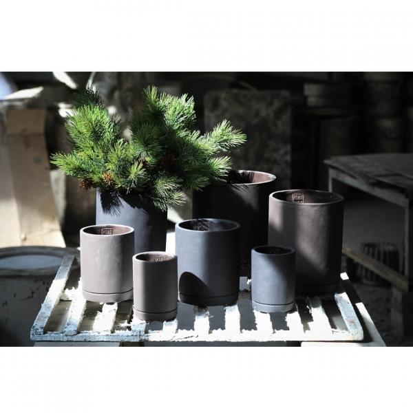 PTMD Blumentopf Vik XS, Zement, lila, 15 cm