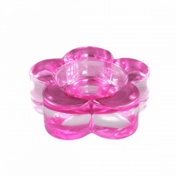 PTMD Bloomy Pink Tea Light Holder, 9 cm