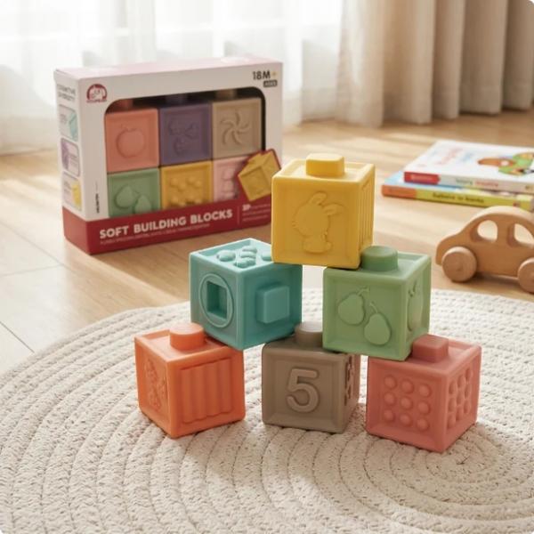 Soft Bausteine für Babys (6er Pack)