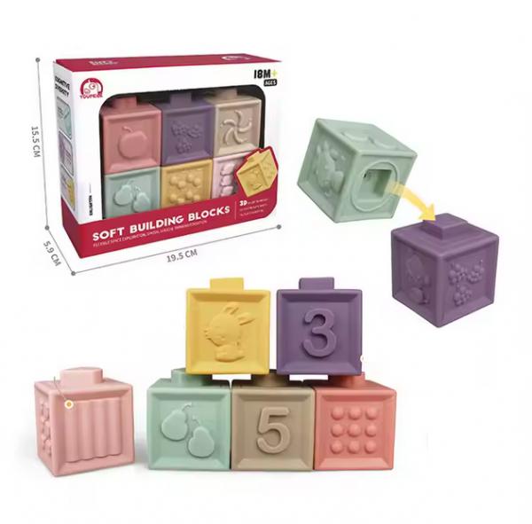 Soft Bausteine für Babys (6er Pack)