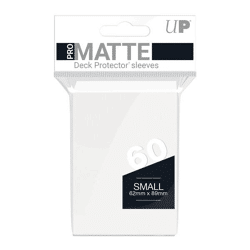 White PRO-Matte Small Deck Protector Sleeves (60)