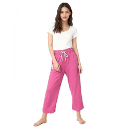 bequeme KangaROOS Damen Jogginghose mit seitlichen Eingrifftaschen Culotte Baumwoll-Hose 7632891 Pink