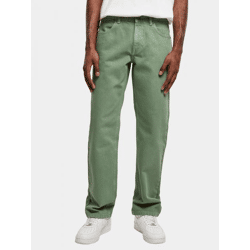 Comfortable Urban Classics Men's Jeans in Cotton Green